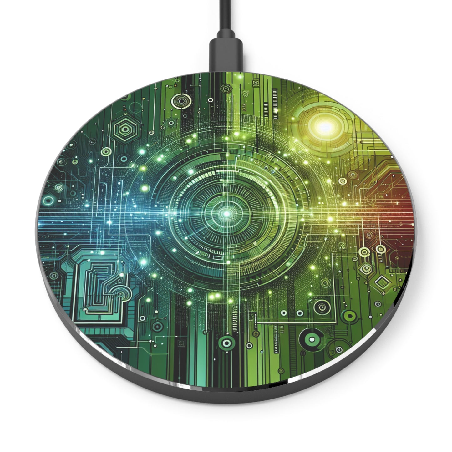 Futuristic Fast Wireless Charger - Tech-Inspired Charging Pad - Super Tech Bargains
