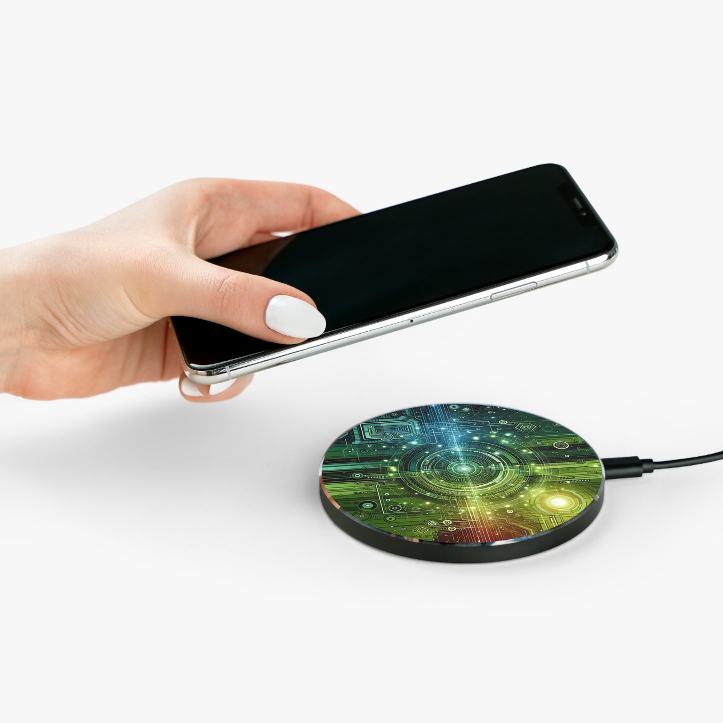 Futuristic Fast Wireless Charger - Tech-Inspired Charging Pad - Super Tech Bargains