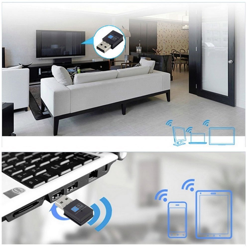 WiFi Wireless USB Mini Receiver – 300Mbps High-Speed Network Adapter - Super Tech Bargains