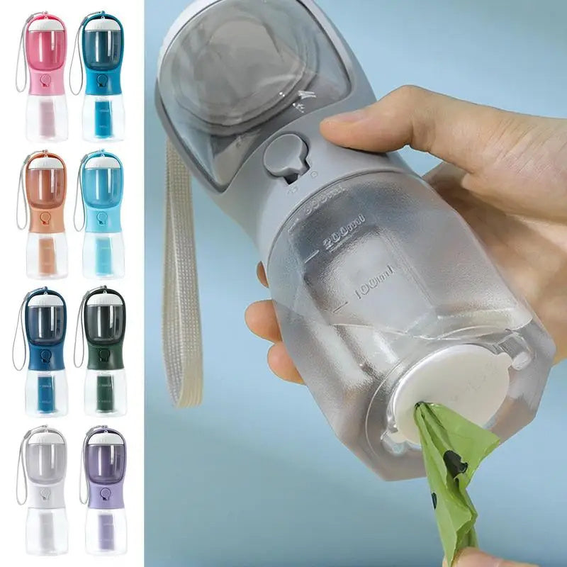 3-in-1 Portable Multi-Functional Pet Cup – Water, Food & Waste Bag Holder - Super Tech Bargains