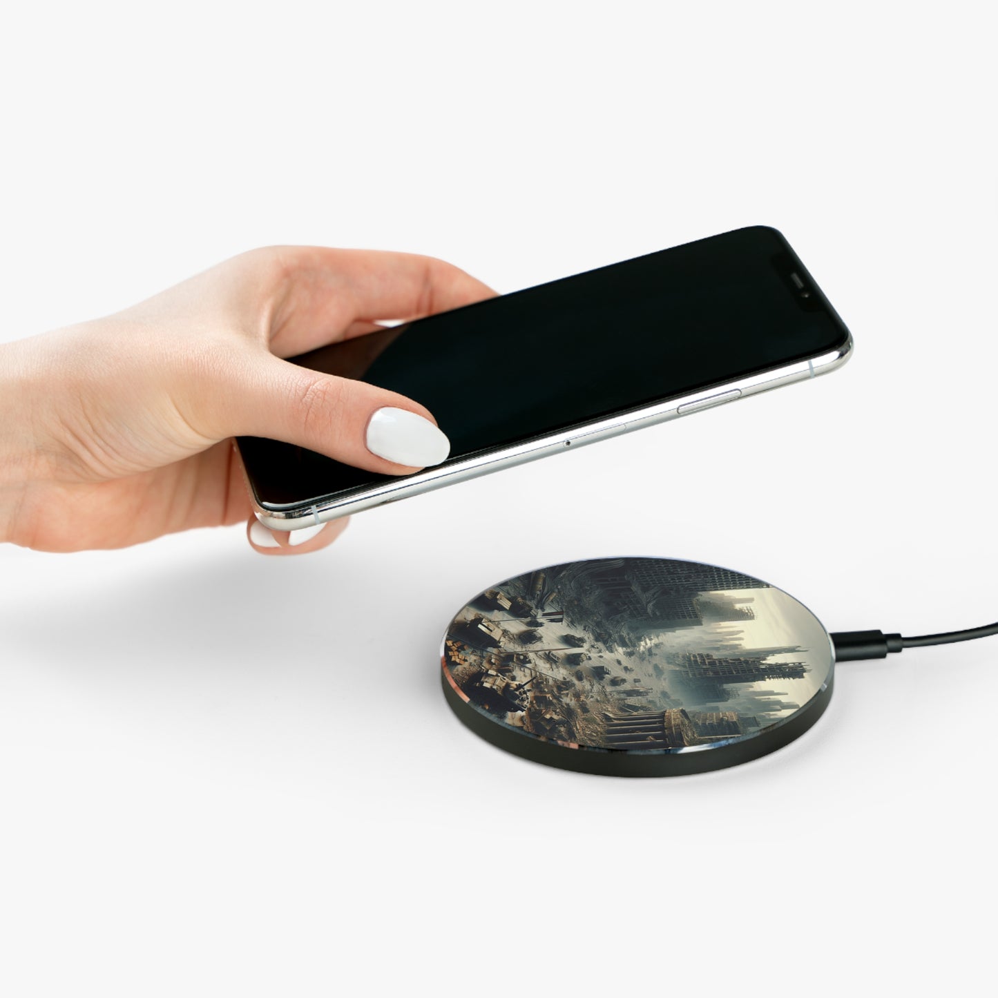 Futuristic Wireless Charger for Sci-Fi Lovers, Desk Accessory, Gift for Tech Enthusiasts, Unique Charging Pad. - Super Tech Bargains
