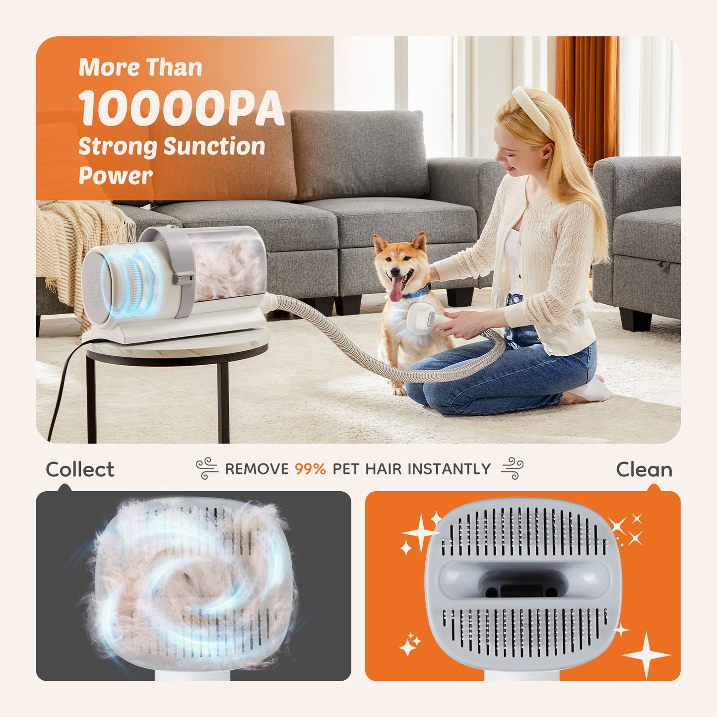 Low Noise Pet Hair Trimmer – Professional Grooming Kit for Pets - Super Tech Bargains