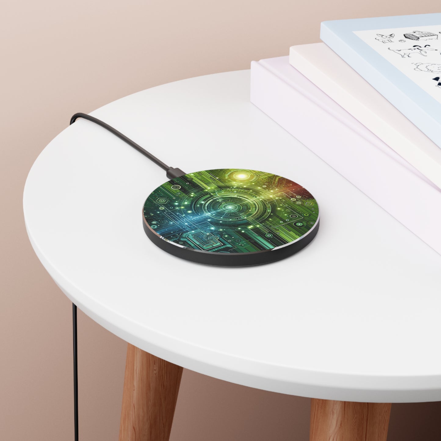Futuristic Fast Wireless Charger - Tech-Inspired Charging Pad - Super Tech Bargains