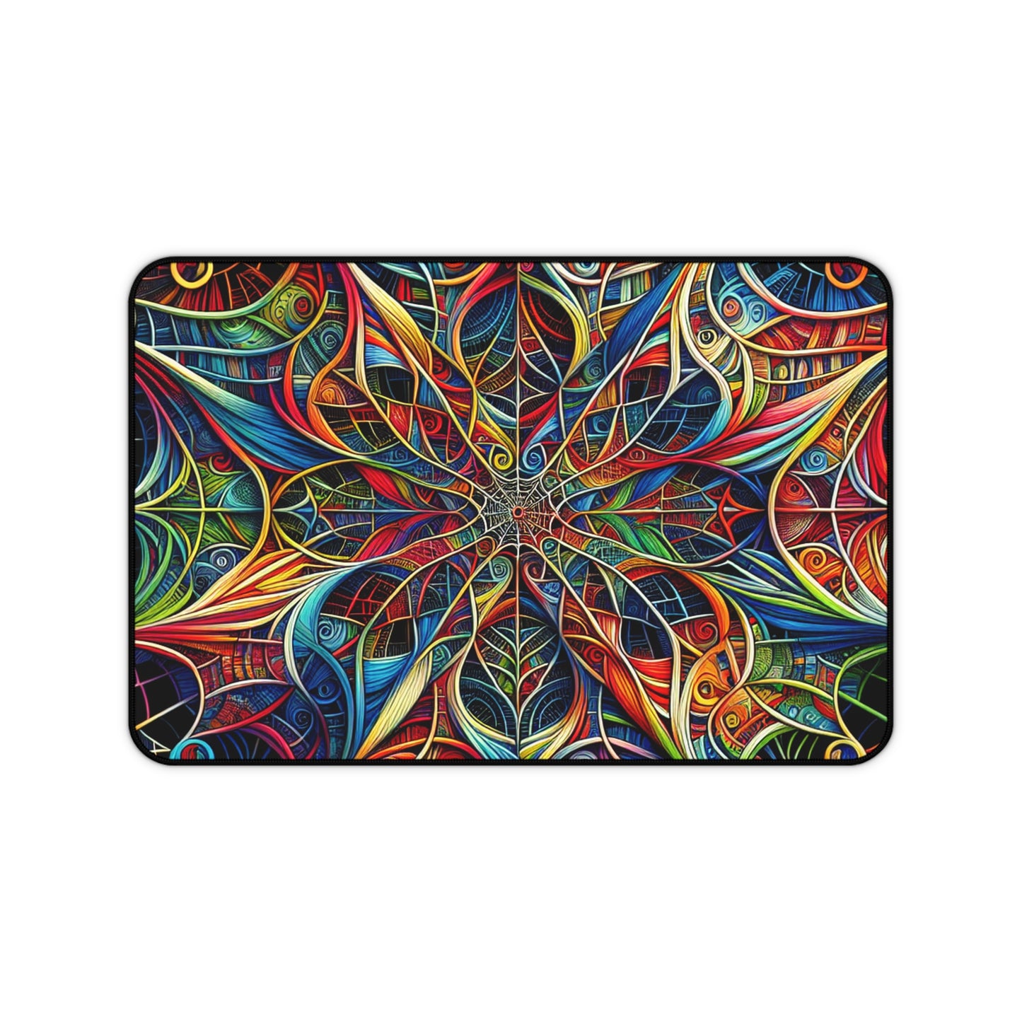 Colourful Artistic Desk Mat - Vibrant Office Décor, Work from Home Accessory, Gift for Artists