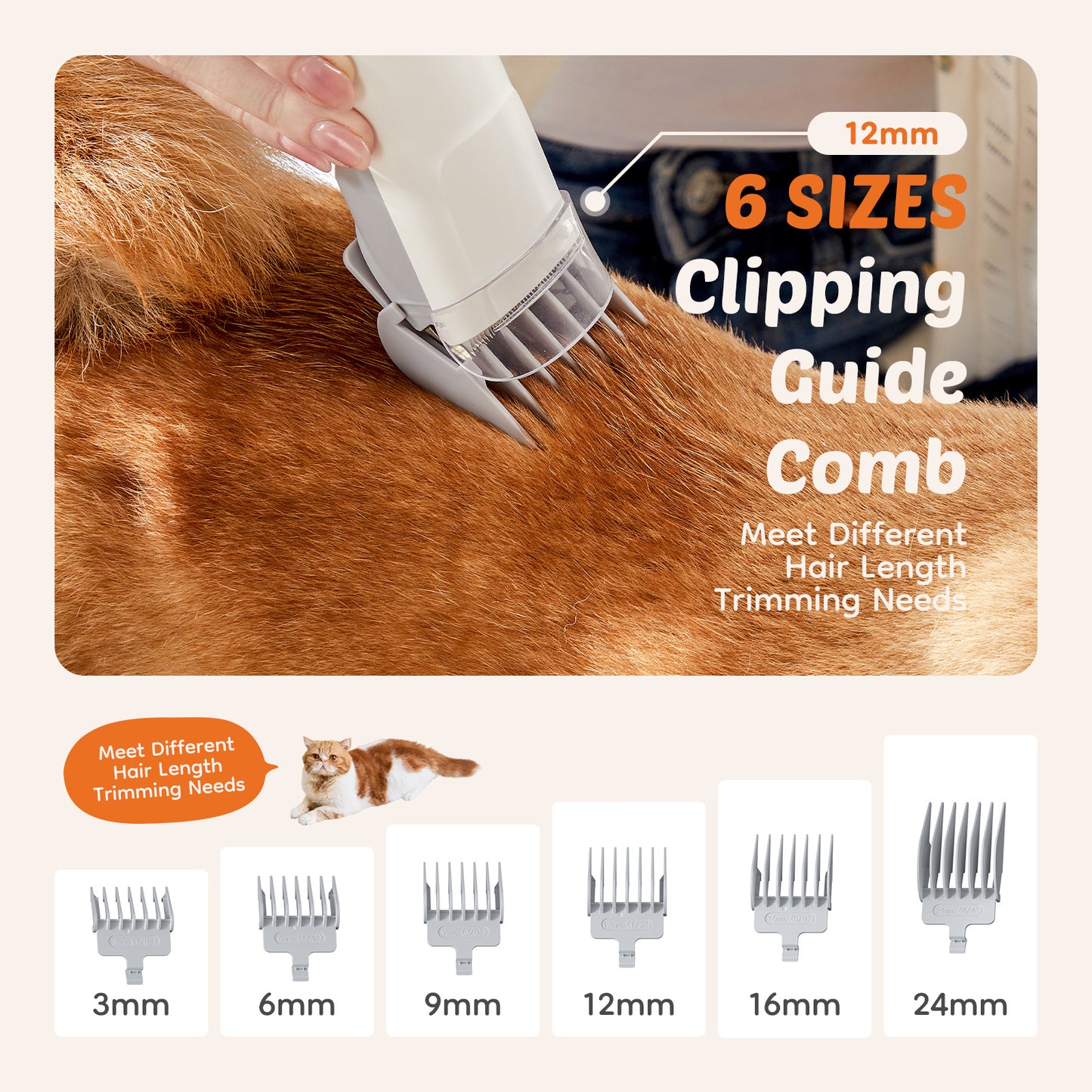 Low Noise Pet Hair Trimmer – Professional Grooming Kit for Pets - Super Tech Bargains