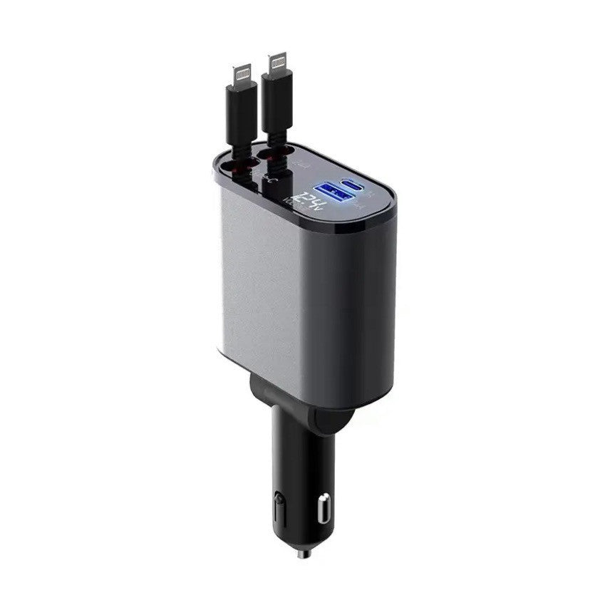 Metal Car Charger USB And TYPE-C Adapter - Super Tech Bargains