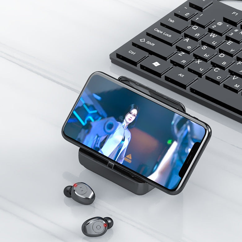 Multifunctional Bluetooth Headset – Wireless Audio, Power Bank & Phone Stand - Super Tech Bargains