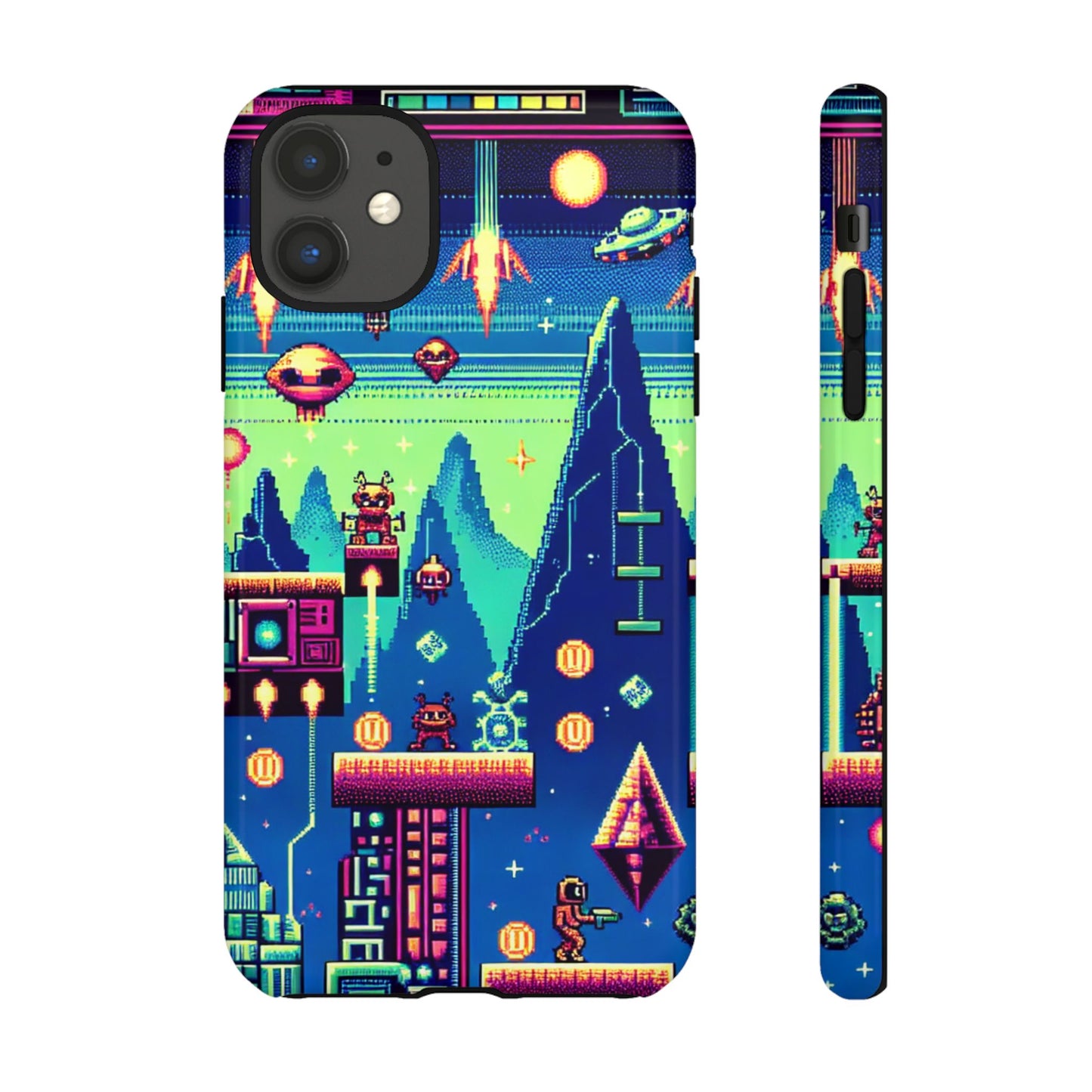 iPhone Retro Gaming Tough Case - Pixel Art Design for Gamers