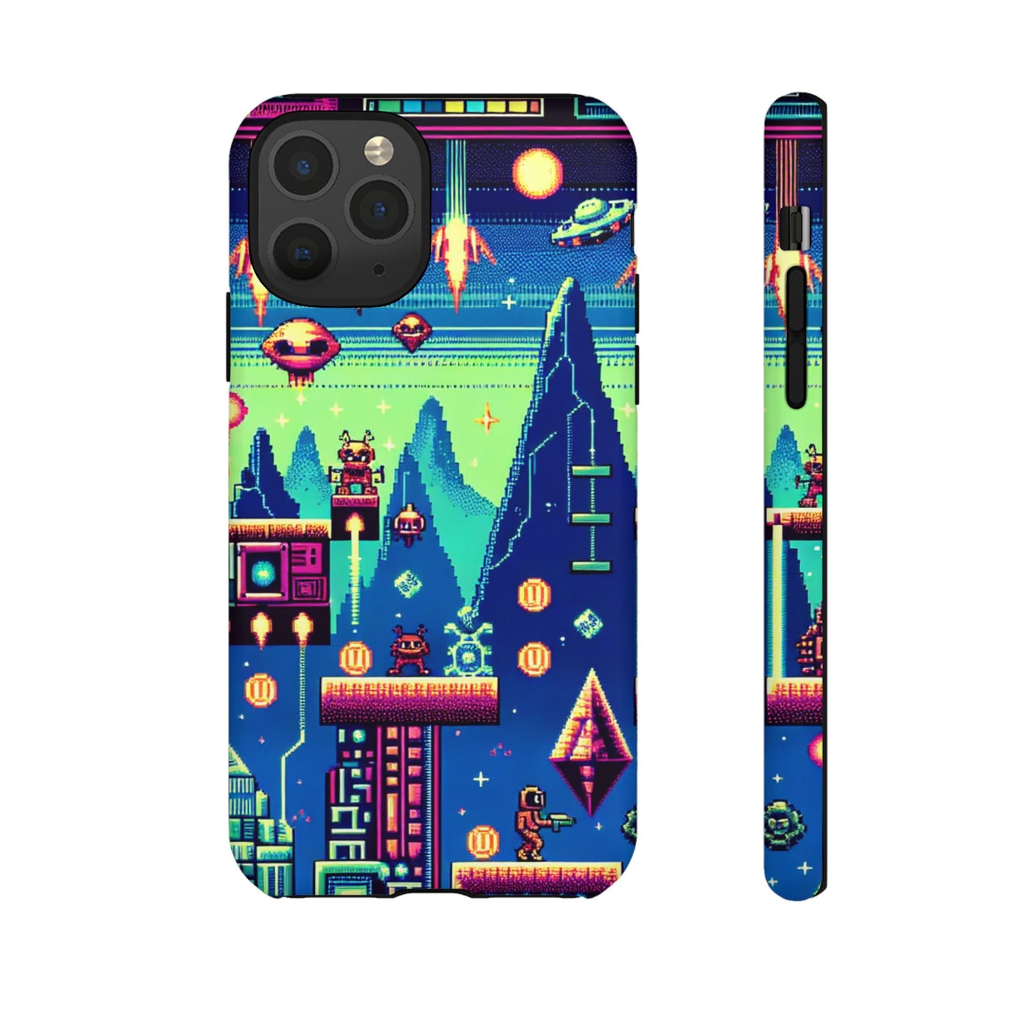 iPhone Retro Gaming Tough Case - Pixel Art Design for Gamers