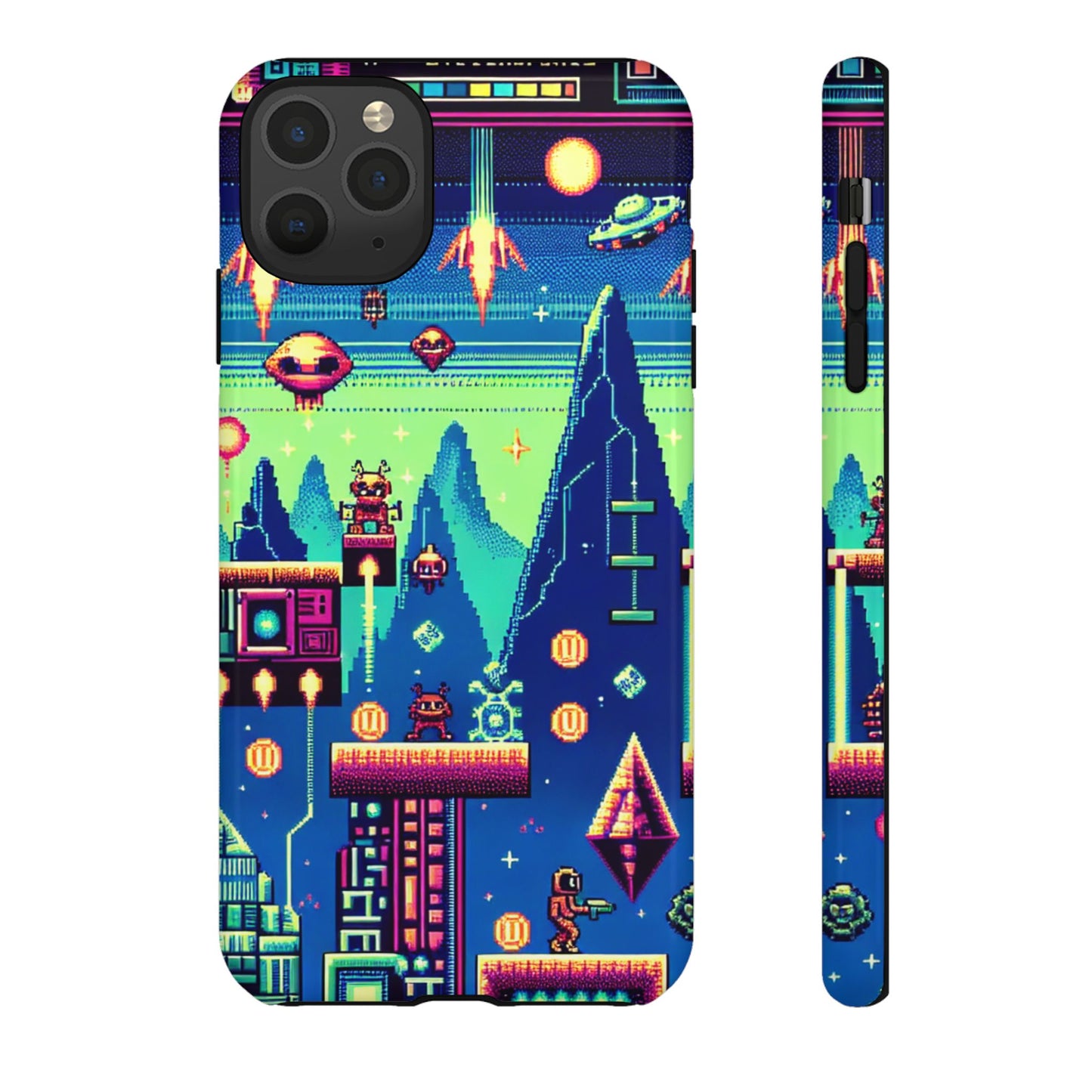 iPhone Retro Gaming Tough Case - Pixel Art Design for Gamers
