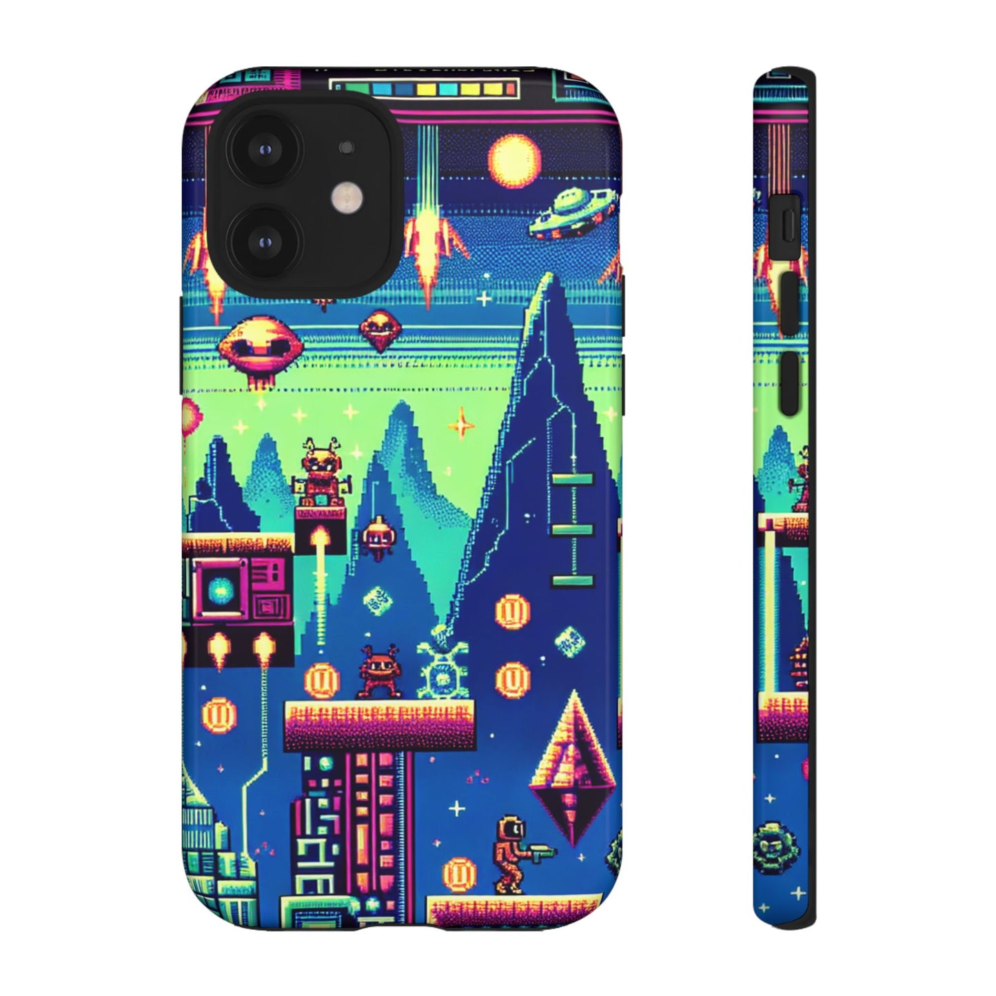 iPhone Retro Gaming Tough Case - Pixel Art Design for Gamers