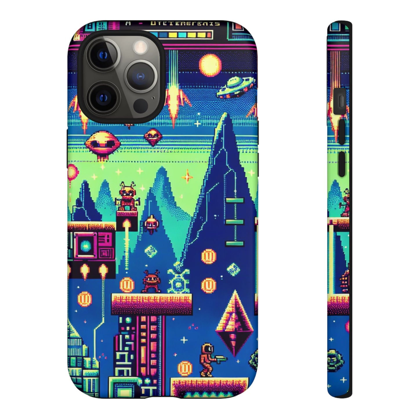 iPhone Retro Gaming Tough Case - Pixel Art Design for Gamers