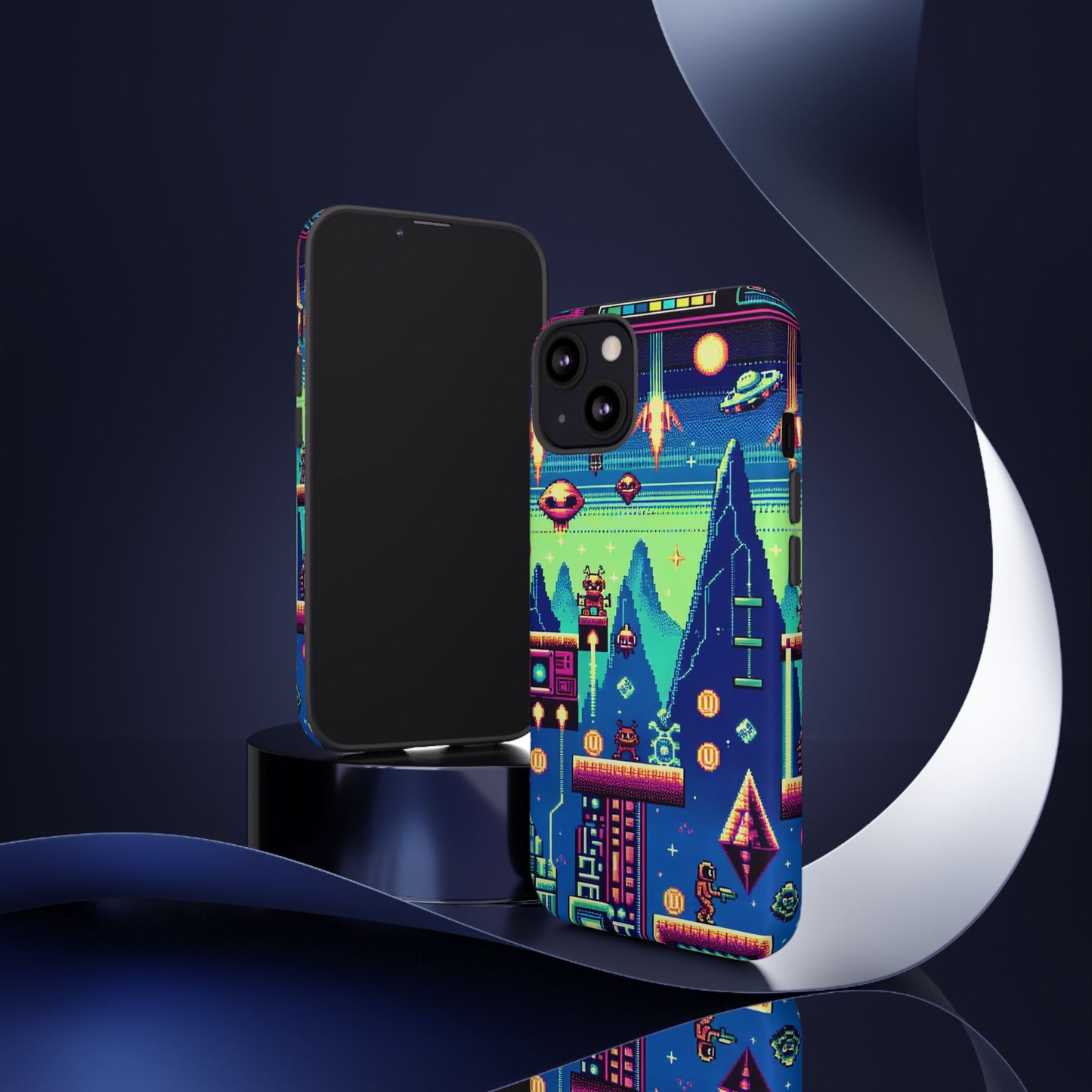 iPhone Retro Gaming Tough Case - Pixel Art Design for Gamers