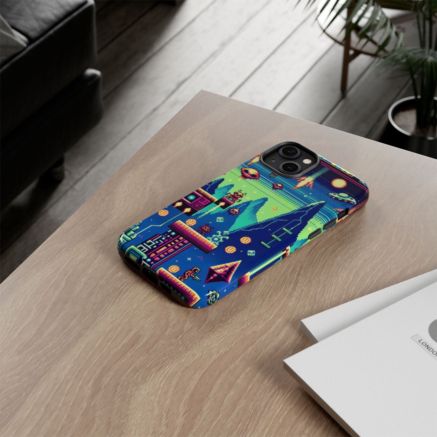 iPhone Retro Gaming Tough Case - Pixel Art Design for Gamers