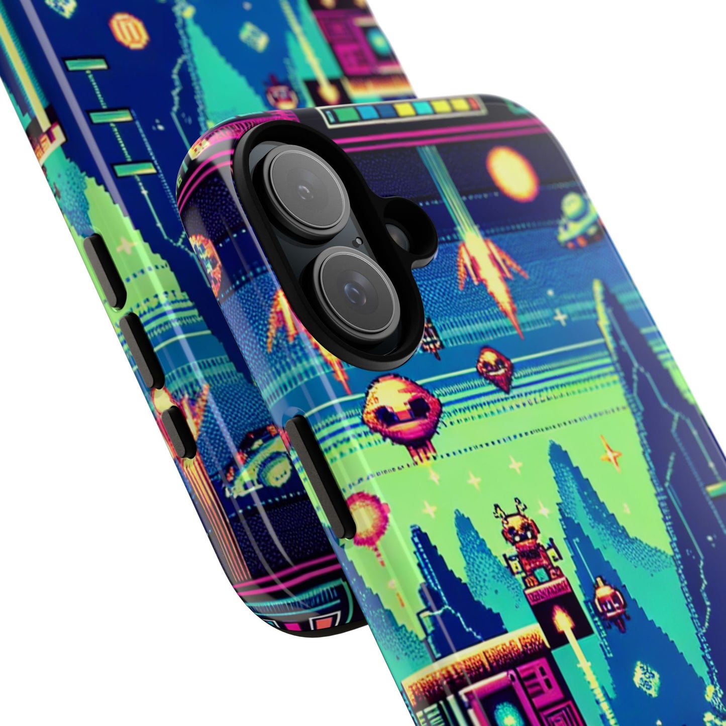 iPhone Retro Gaming Tough Case - Pixel Art Design for Gamers
