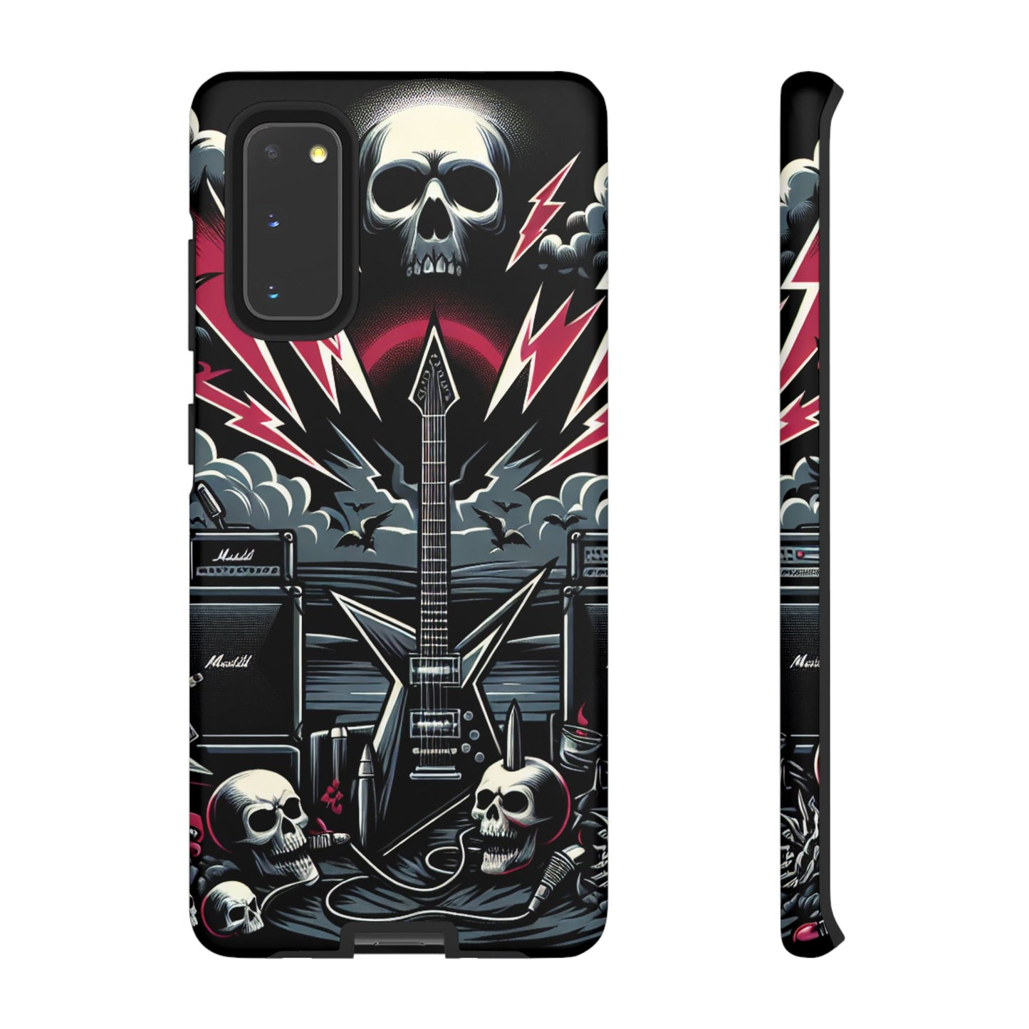 Android Tough Phone Case: Metal Inspired