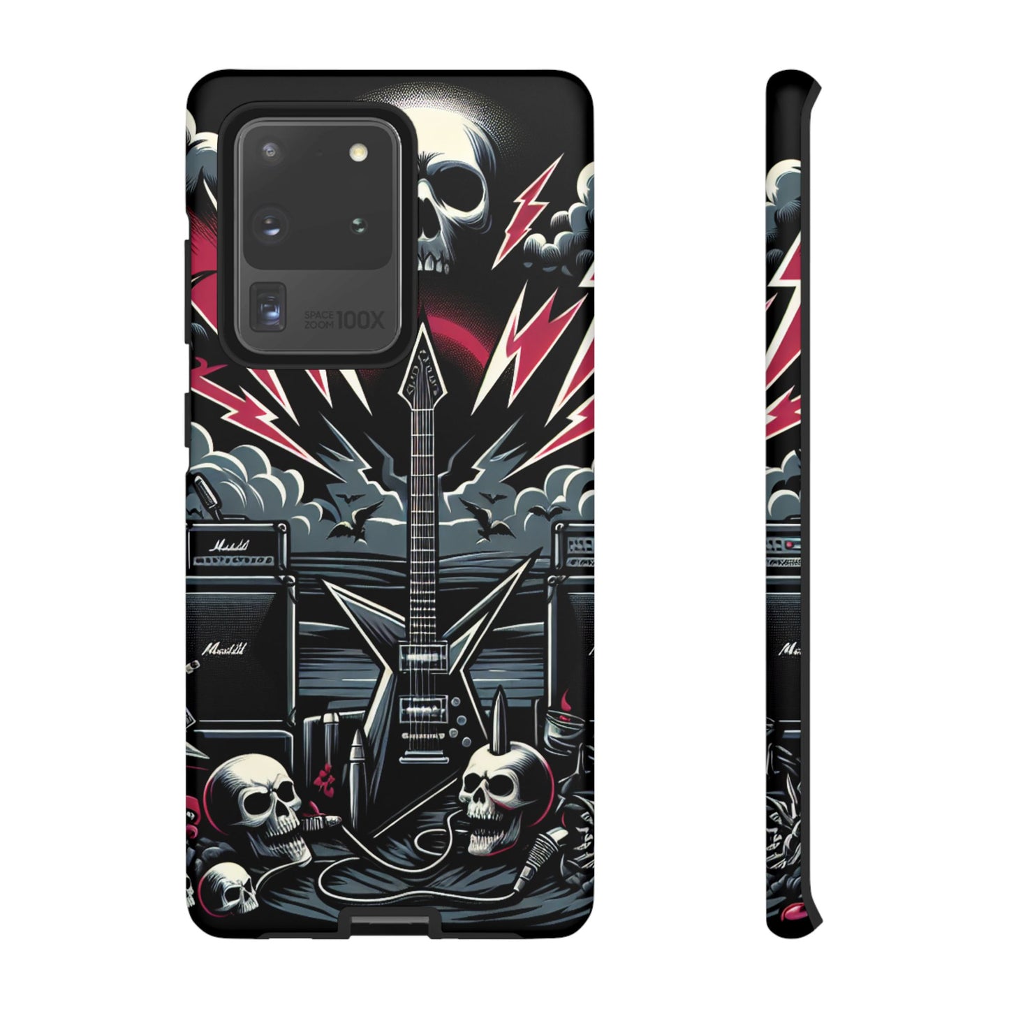 Android Tough Phone Case: Metal Inspired