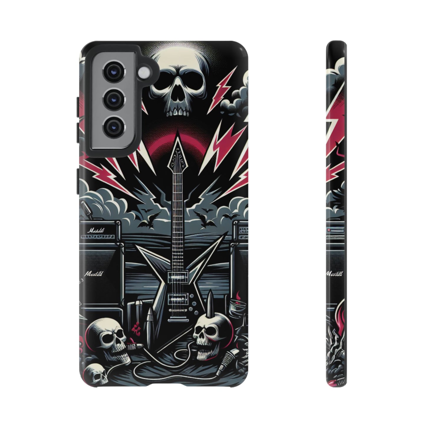 Android Tough Phone Case: Metal Inspired