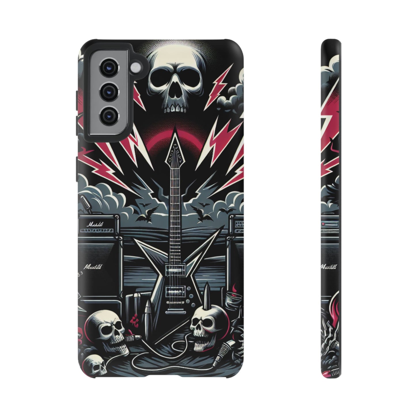 Android Tough Phone Case: Metal Inspired