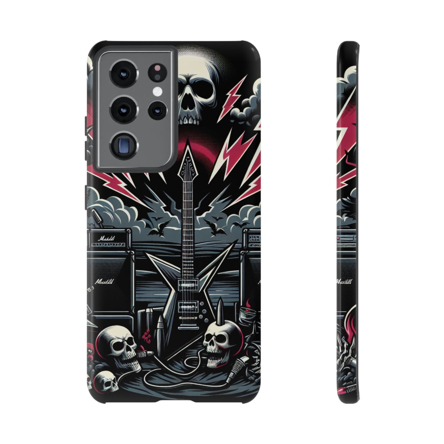 Android Tough Phone Case: Metal Inspired