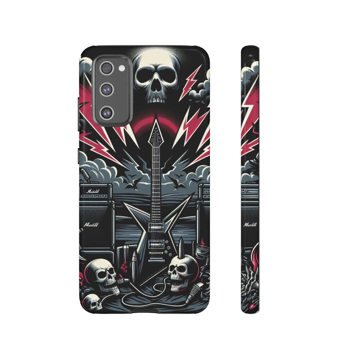 Android Tough Phone Case: Metal Inspired