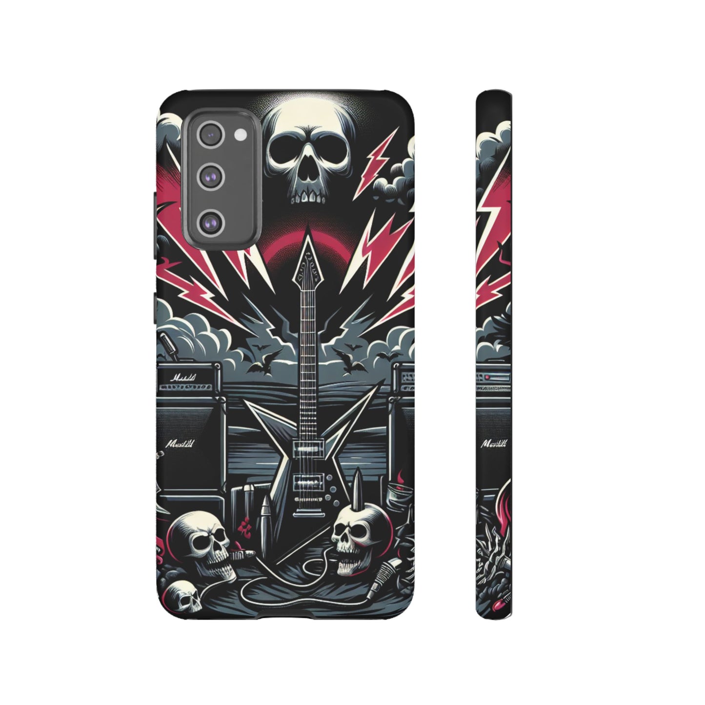 Android Tough Phone Case: Metal Inspired