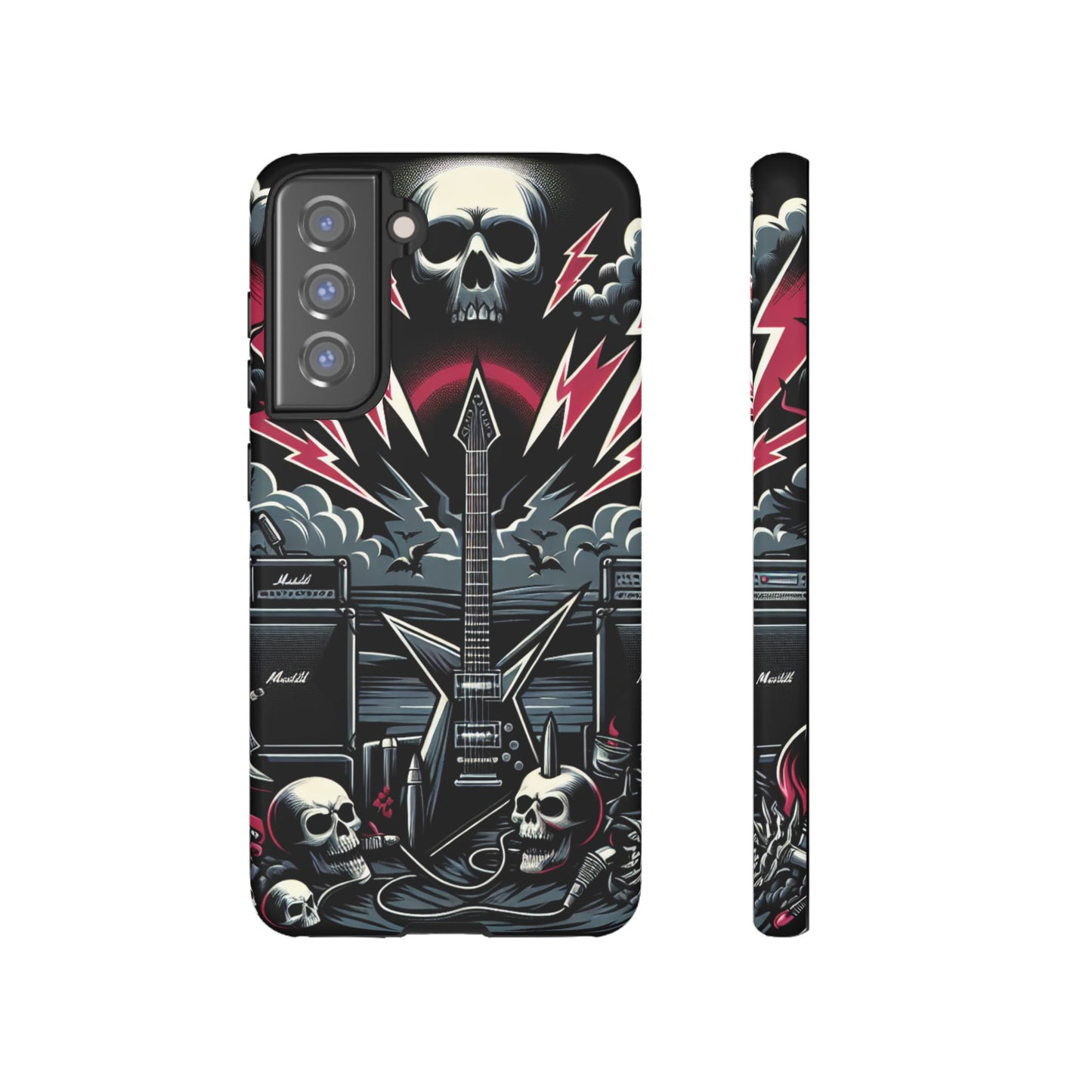 Android Tough Phone Case: Metal Inspired