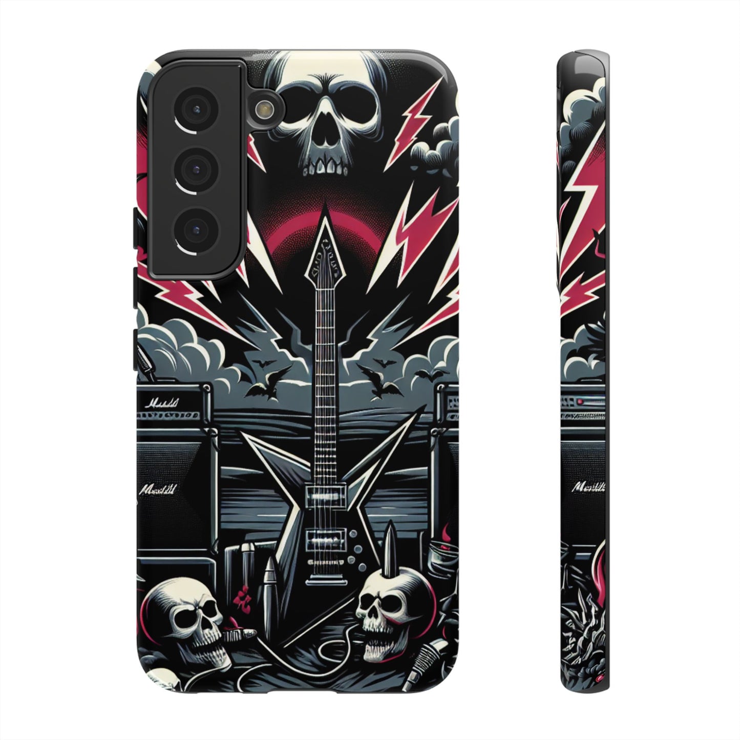 Android Tough Phone Case: Metal Inspired