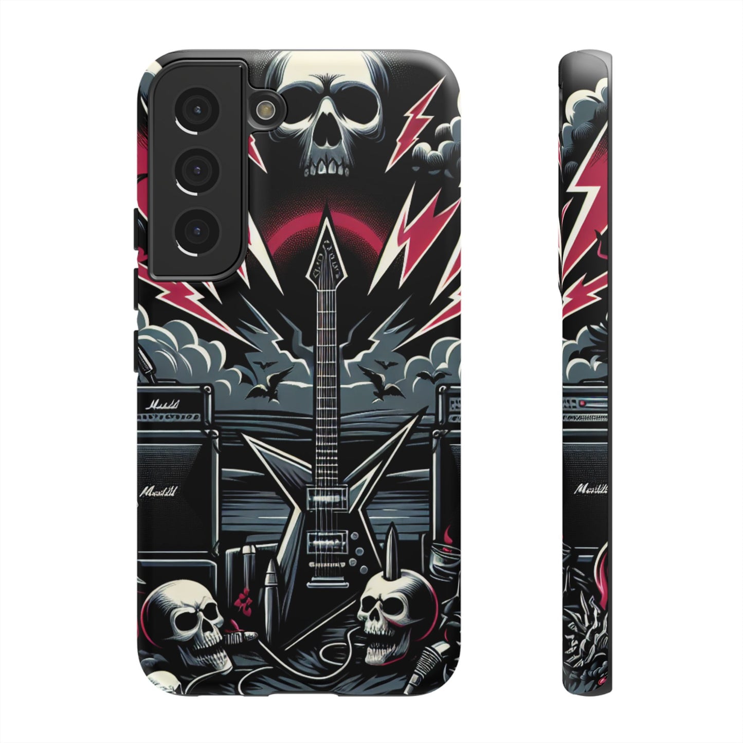Android Tough Phone Case: Metal Inspired