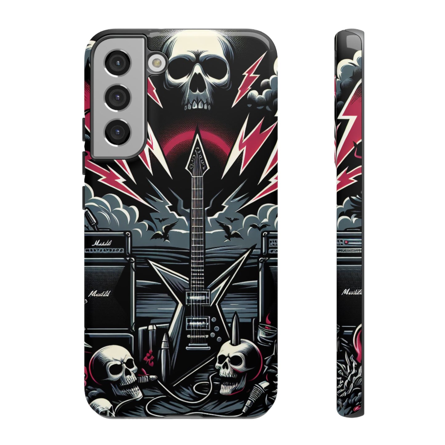 Android Tough Phone Case: Metal Inspired
