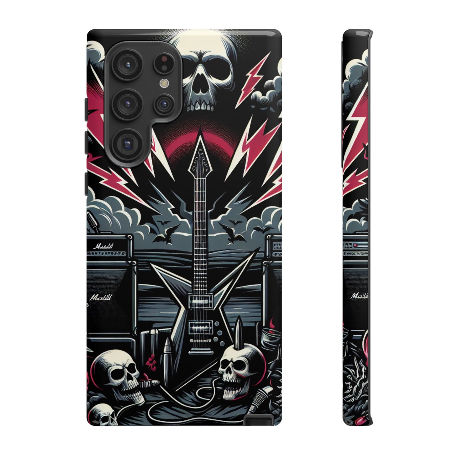 Android Tough Phone Case: Metal Inspired