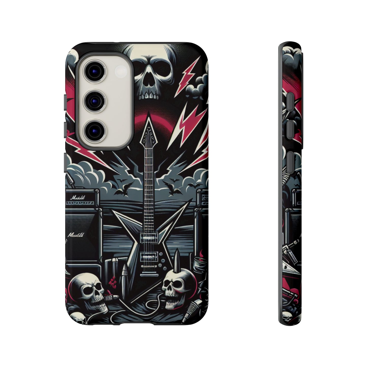 Android Tough Phone Case: Metal Inspired