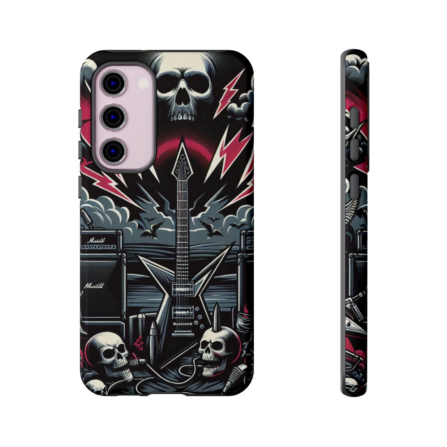 Android Tough Phone Case: Metal Inspired