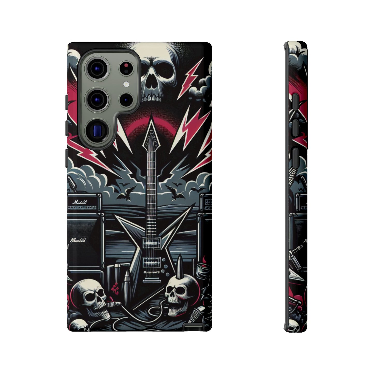 Android Tough Phone Case: Metal Inspired