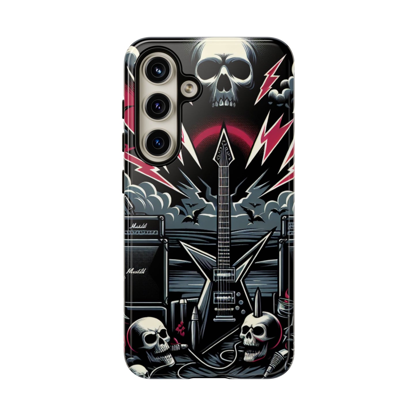 Android Tough Phone Case: Metal Inspired