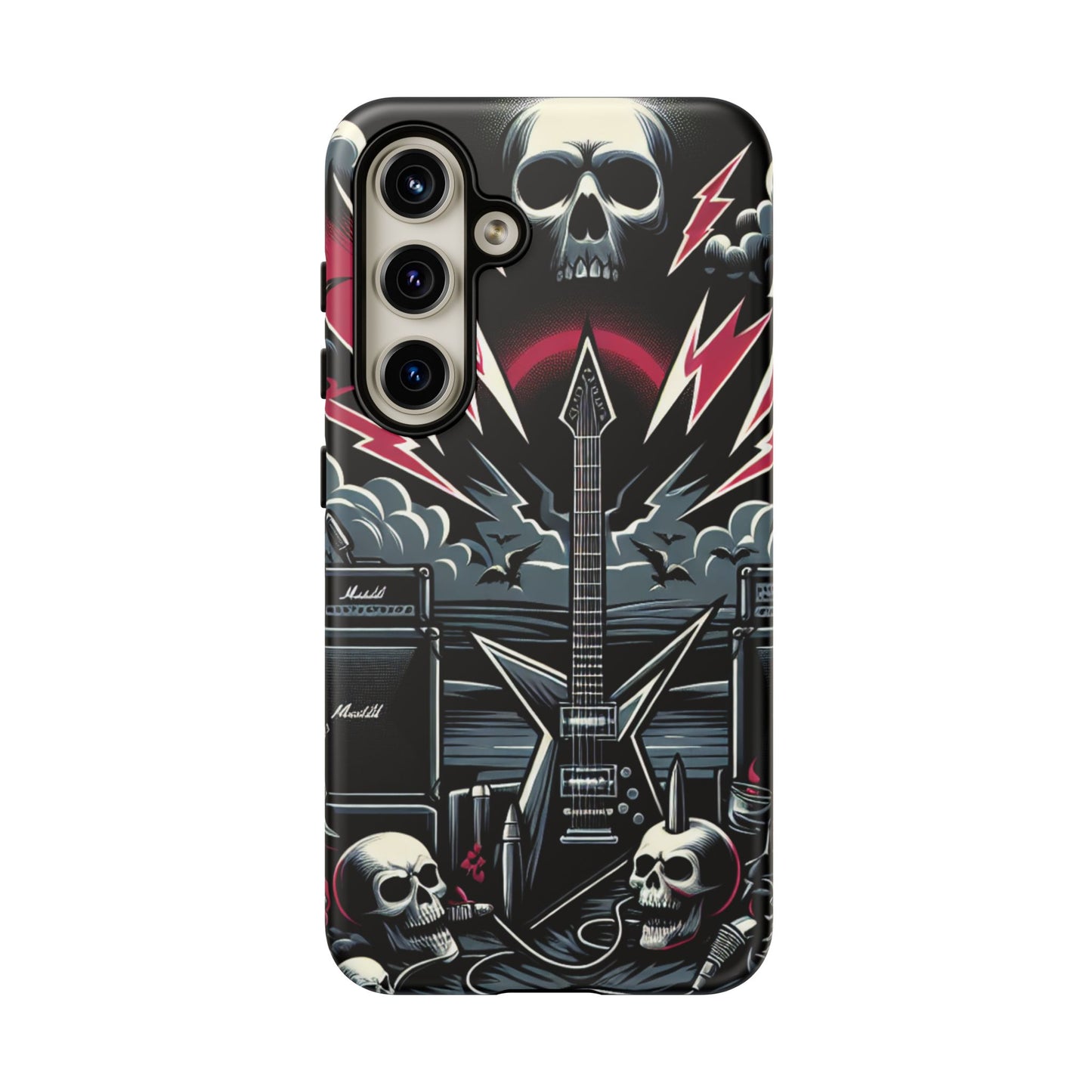 Android Tough Phone Case: Metal Inspired