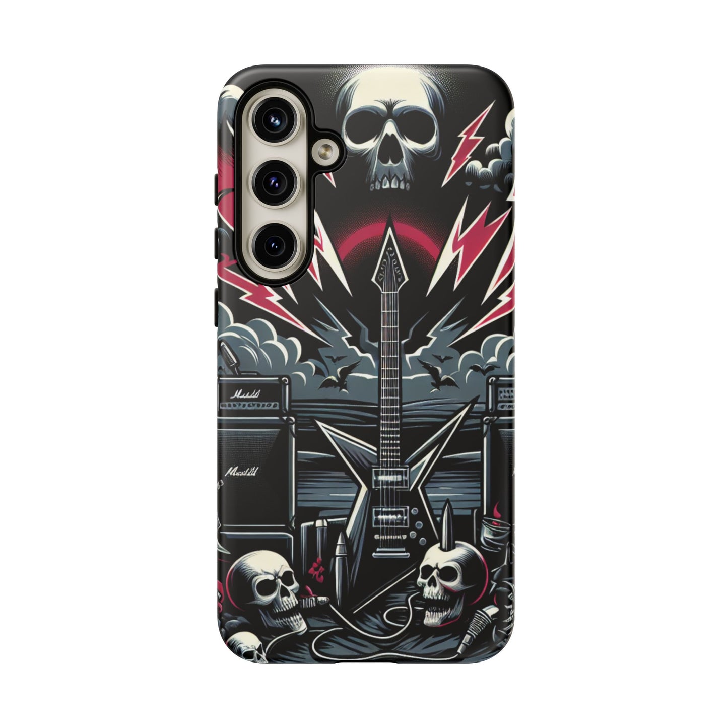 Android Tough Phone Case: Metal Inspired