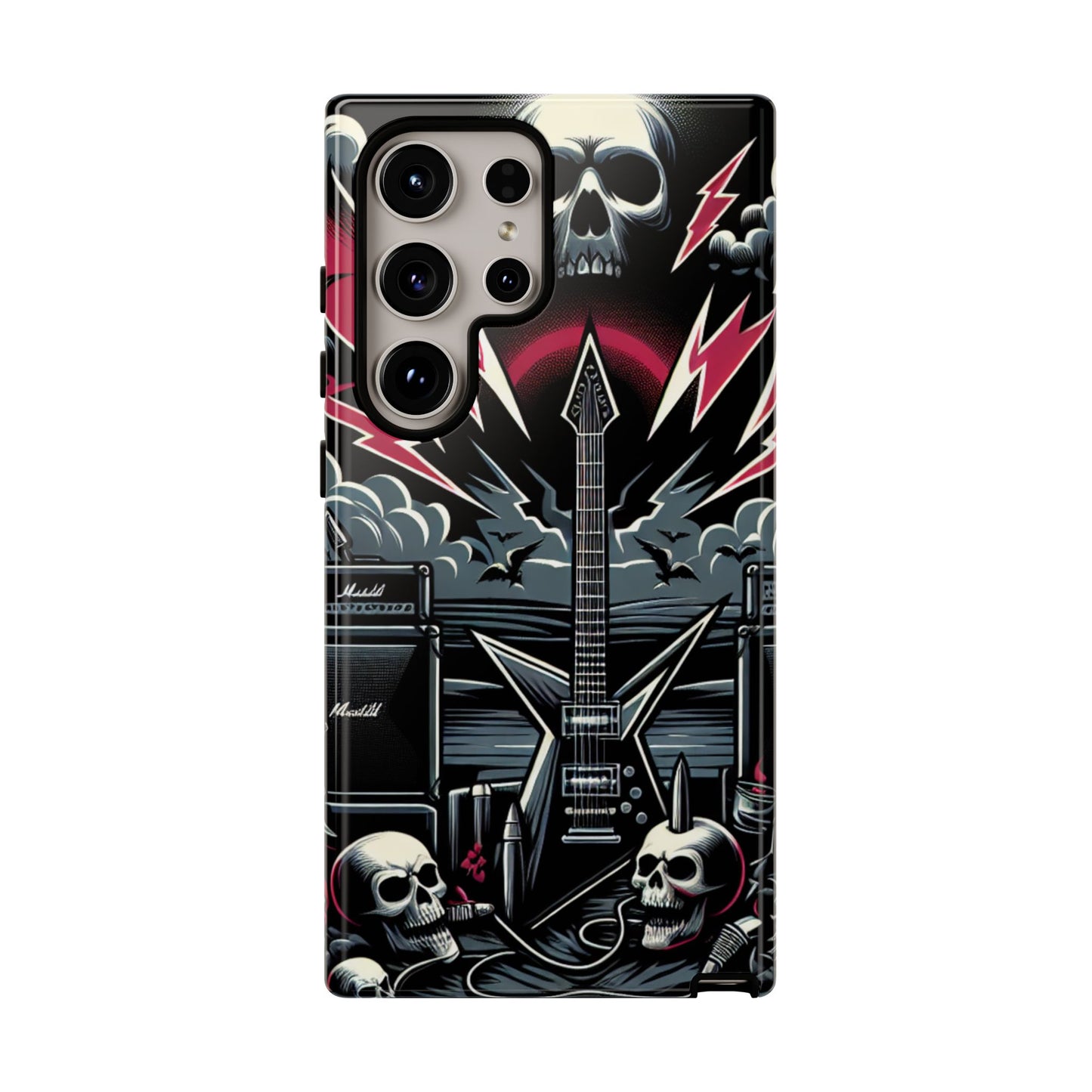 Android Tough Phone Case: Metal Inspired