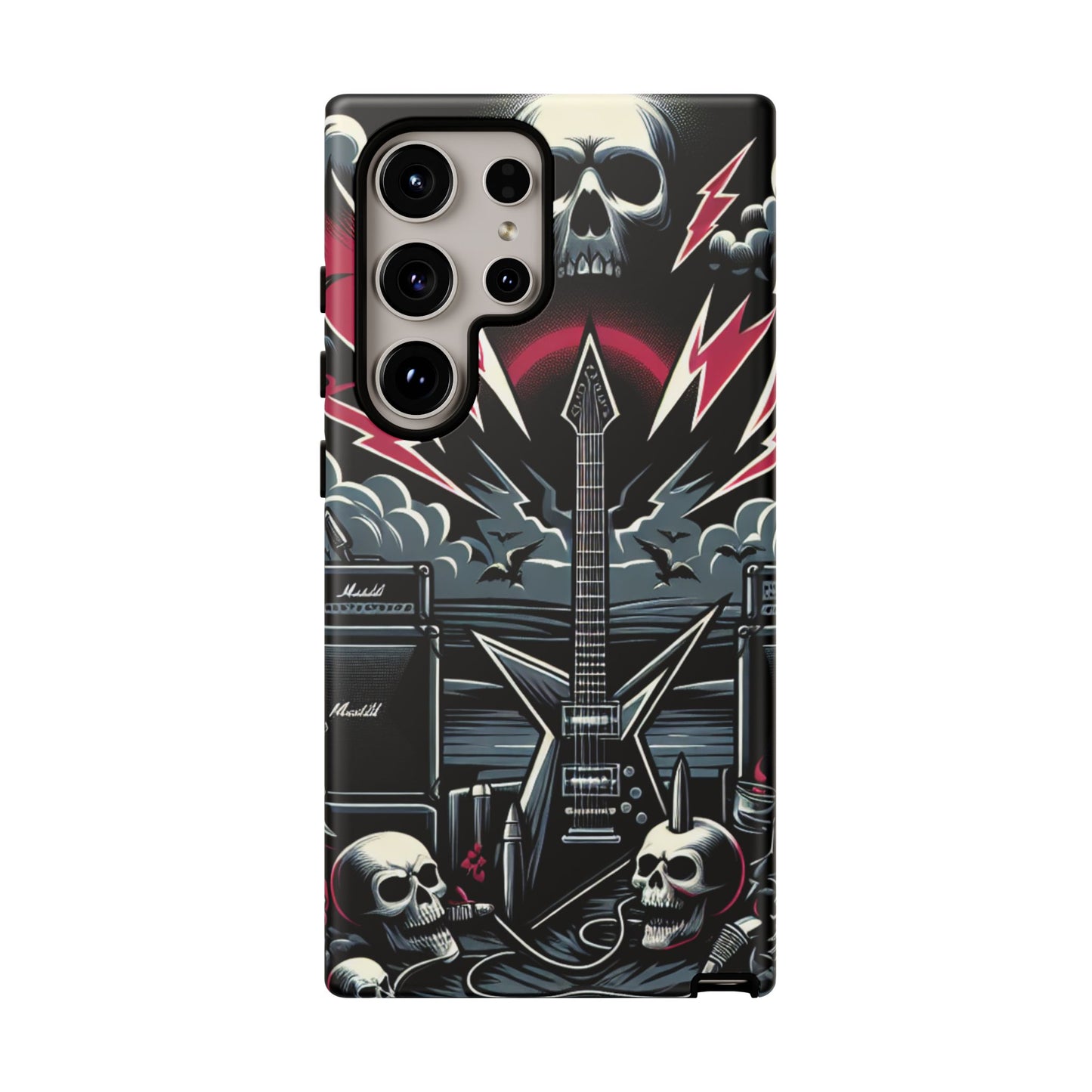 Android Tough Phone Case: Metal Inspired