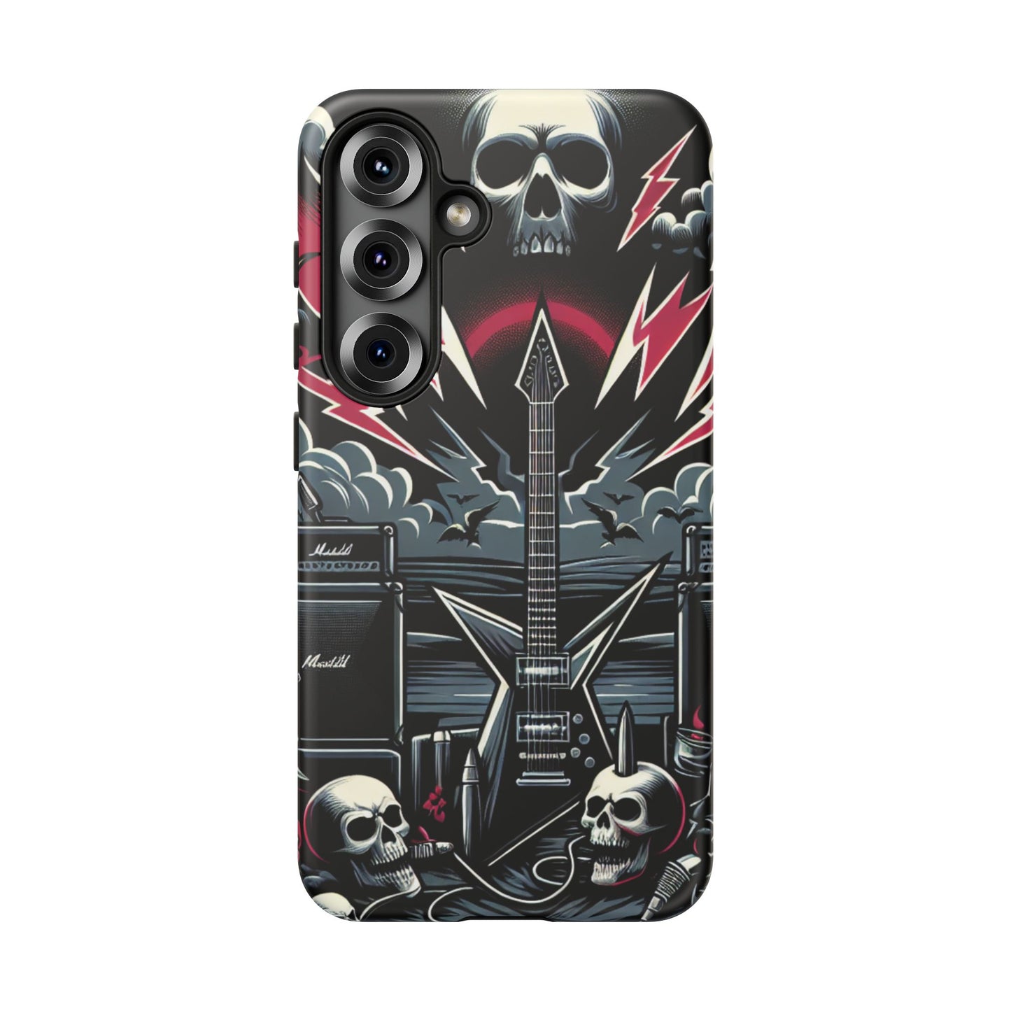 Android Tough Phone Case: Metal Inspired