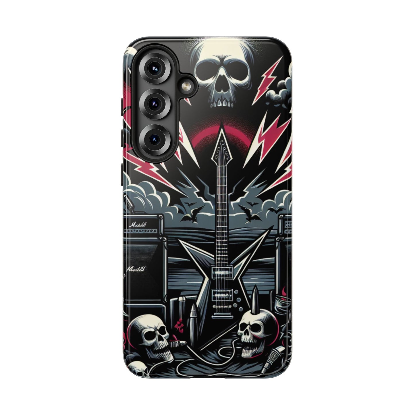 Android Tough Phone Case: Metal Inspired