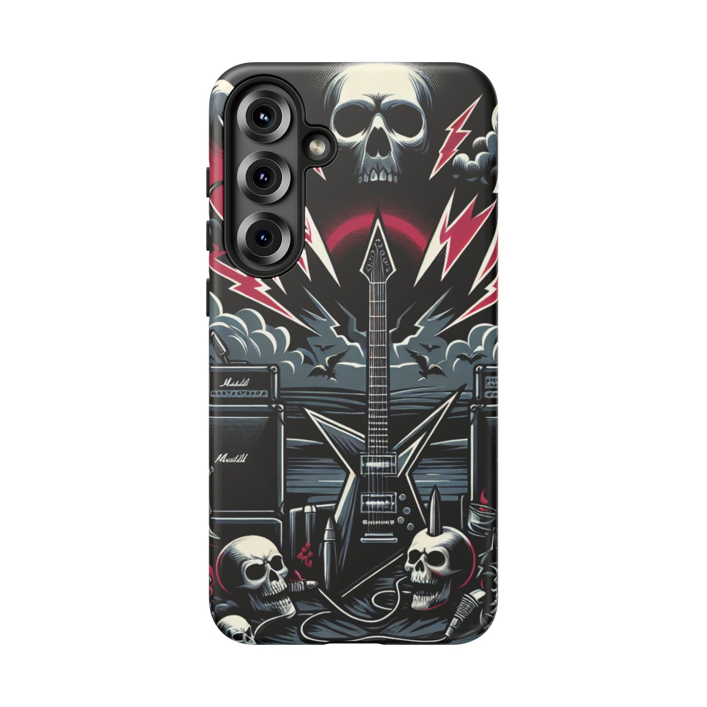 Android Tough Phone Case: Metal Inspired