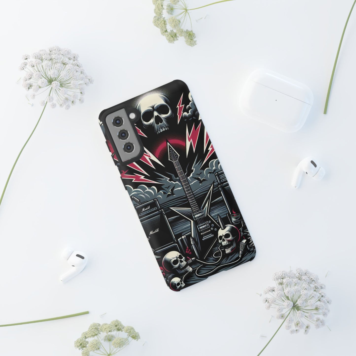 Android Tough Phone Case: Metal Inspired