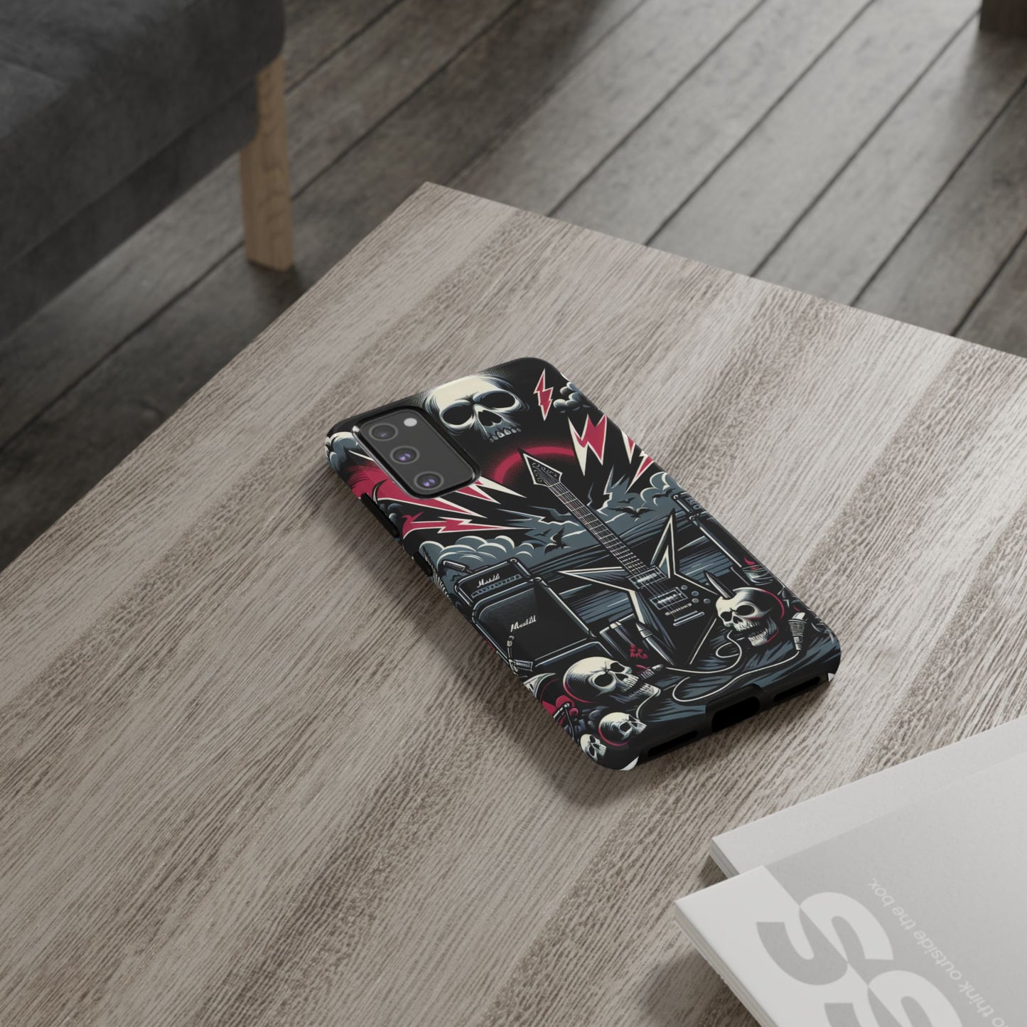 Android Tough Phone Case: Metal Inspired