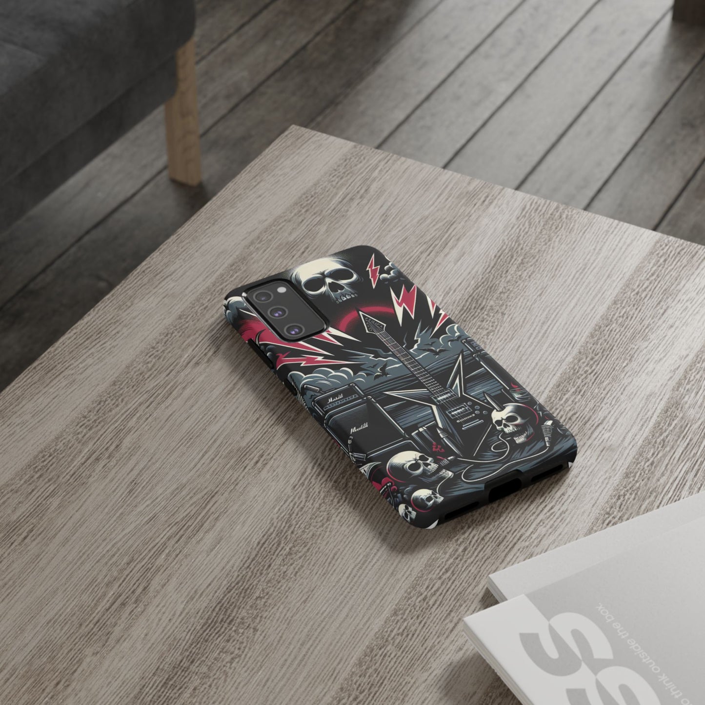 Android Tough Phone Case: Metal Inspired