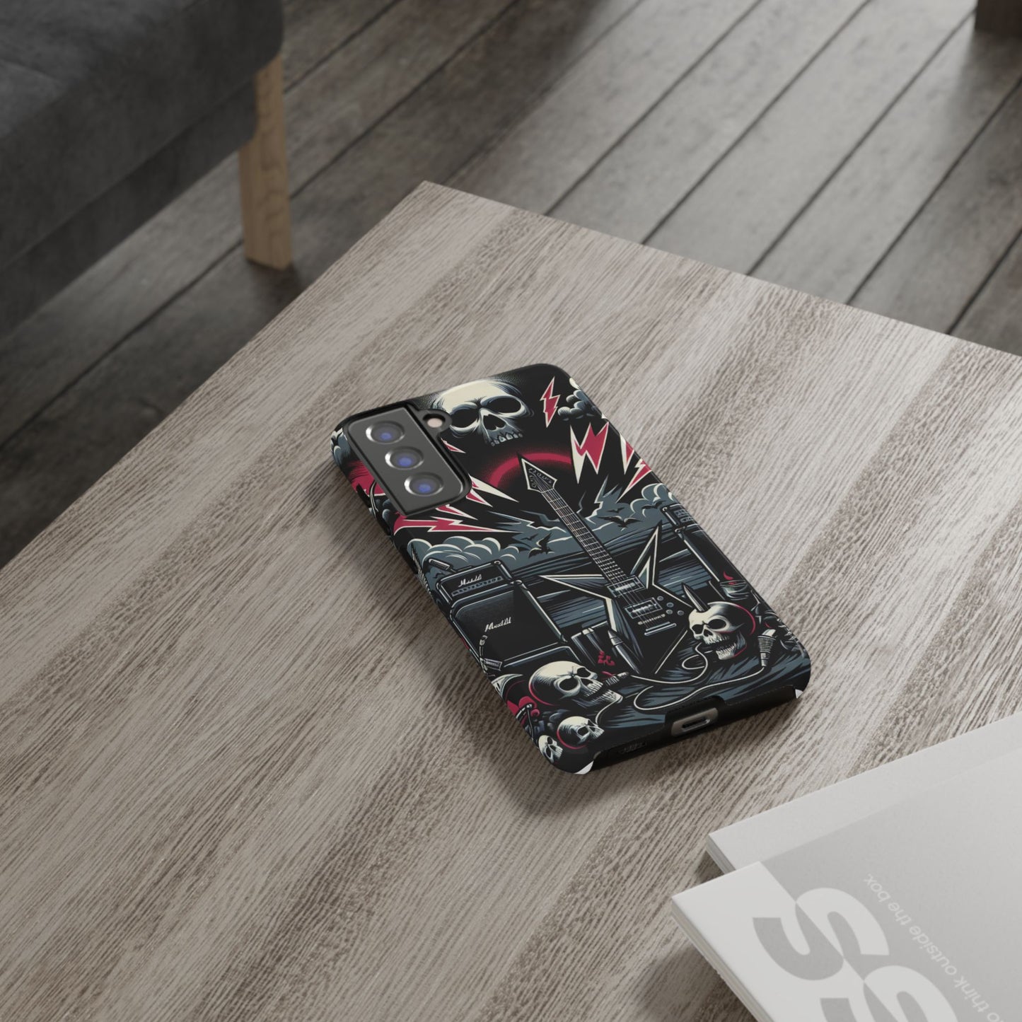 Android Tough Phone Case: Metal Inspired
