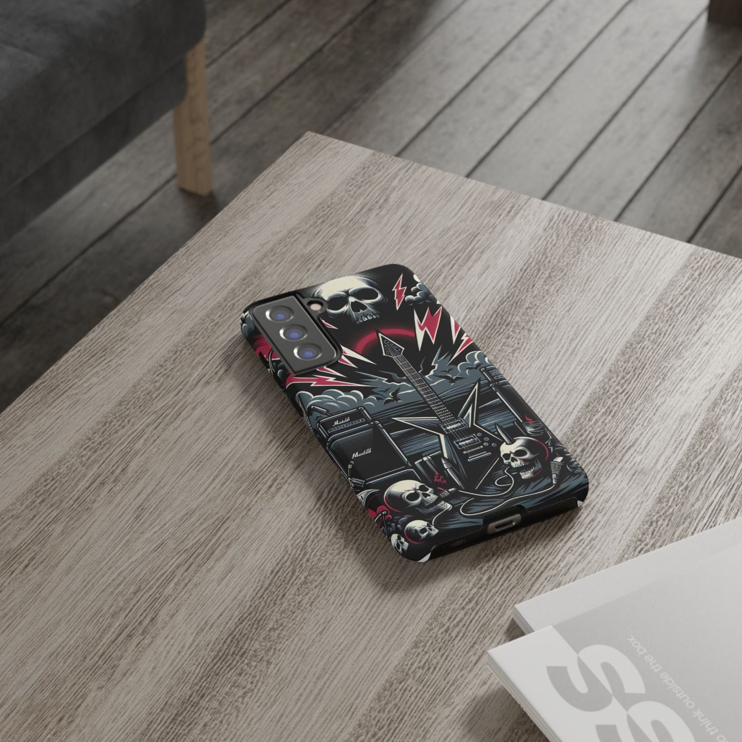 Android Tough Phone Case: Metal Inspired