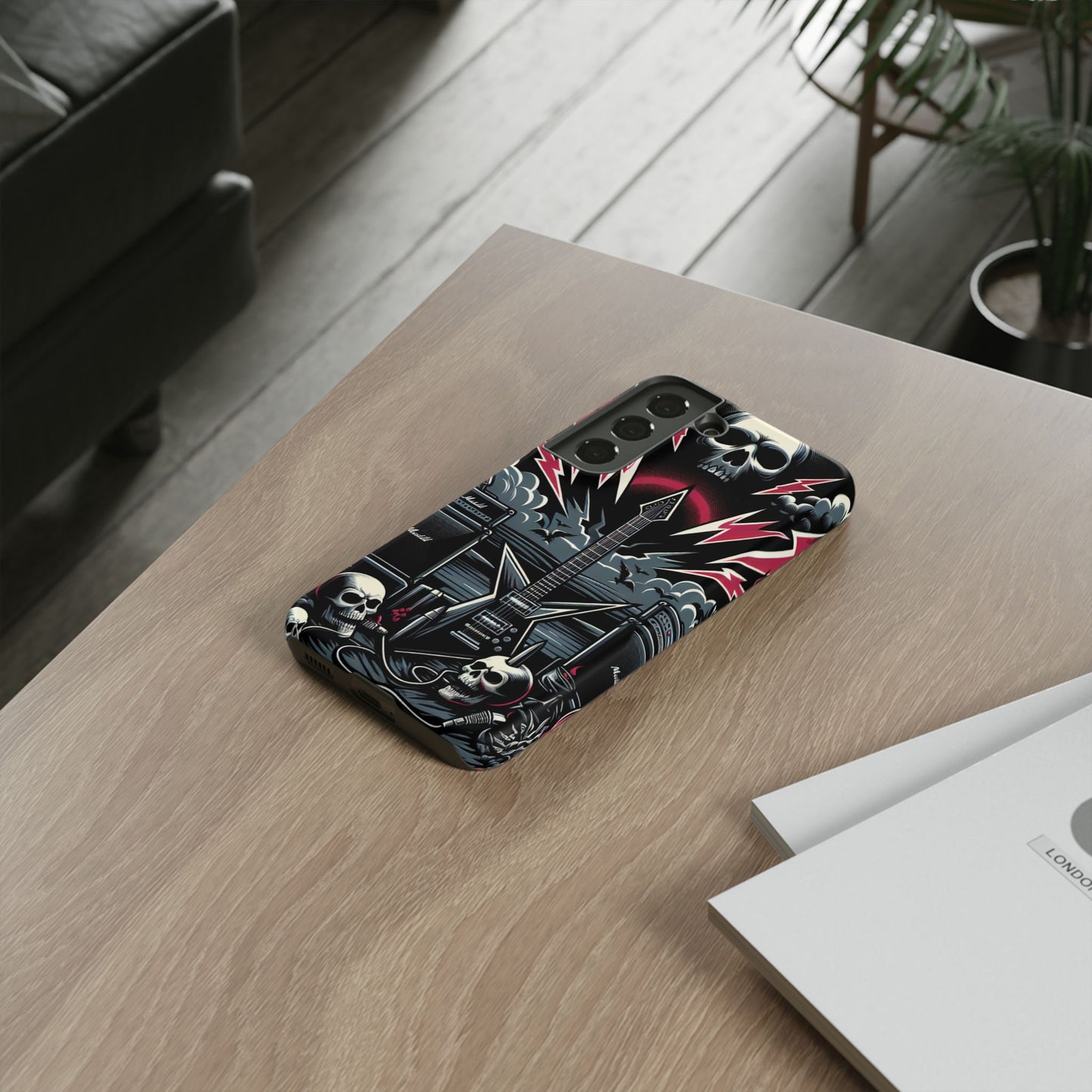 Android Tough Phone Case: Metal Inspired