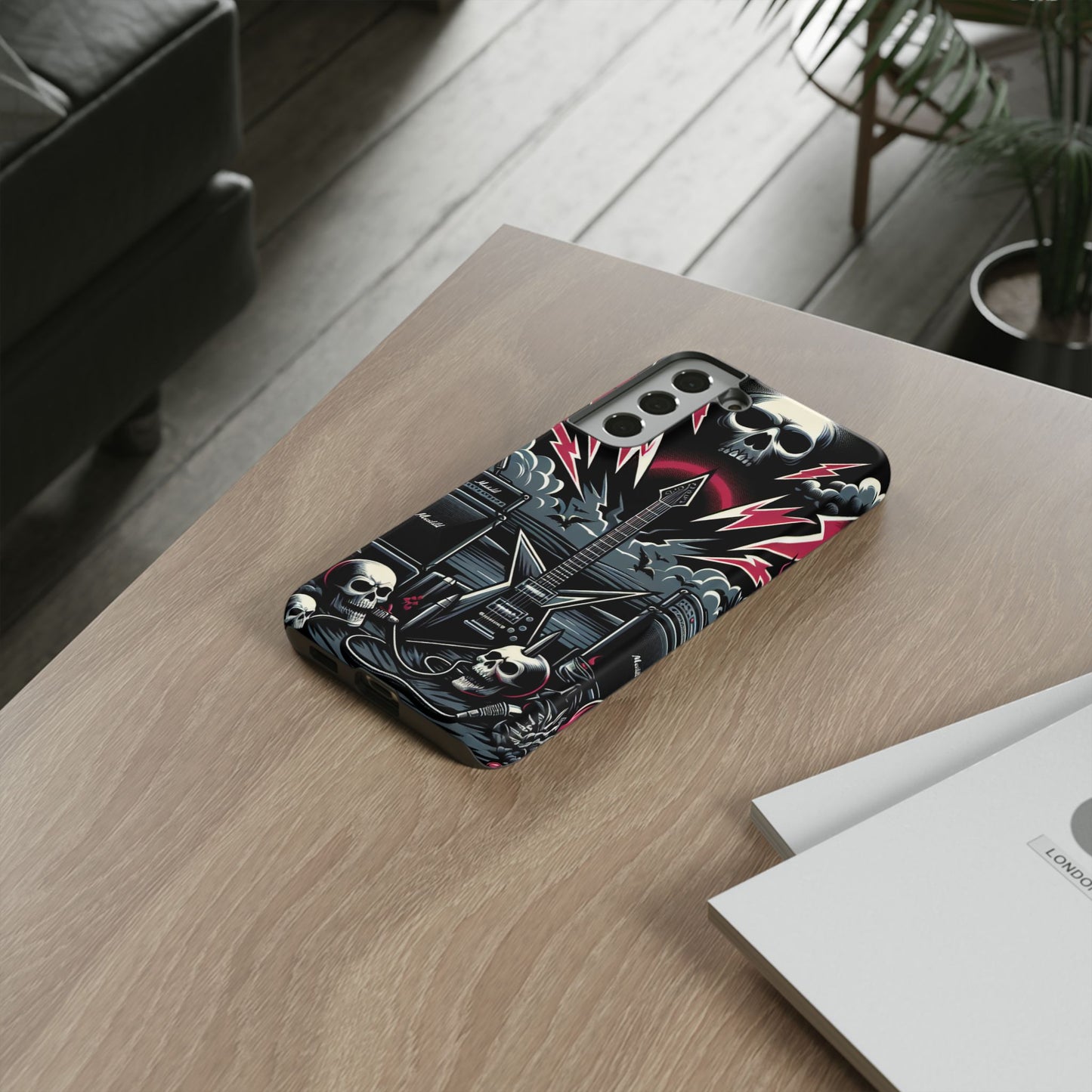 Android Tough Phone Case: Metal Inspired