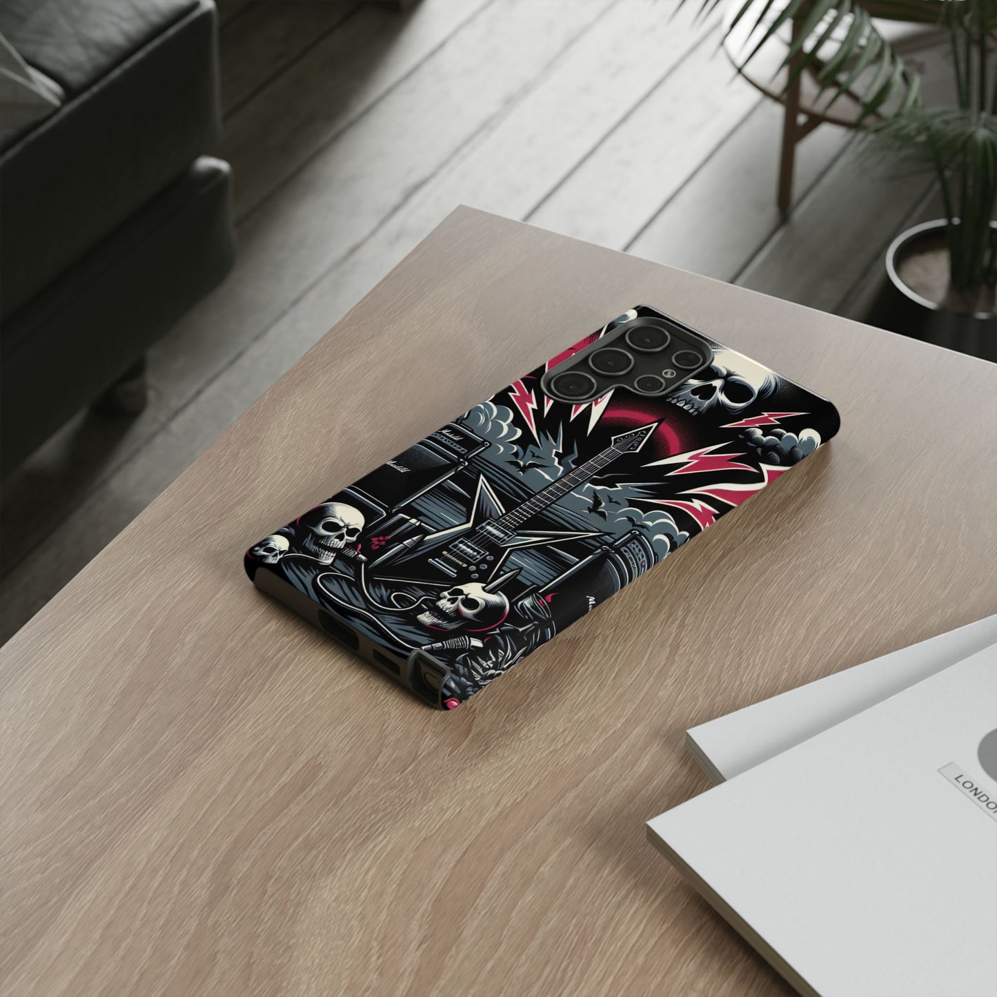 Android Tough Phone Case: Metal Inspired